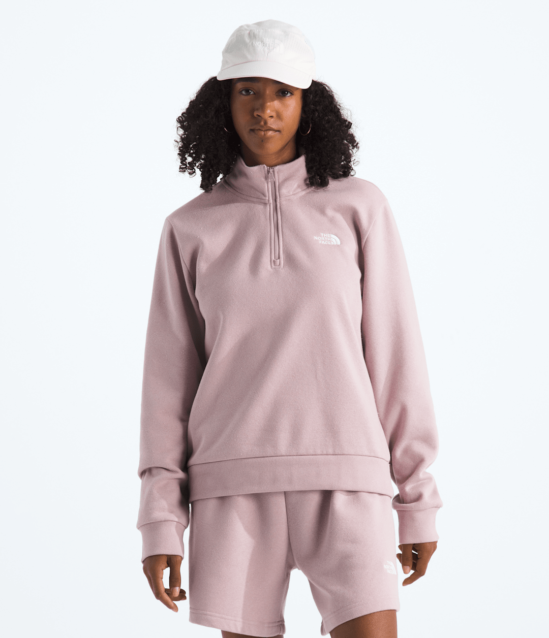 Women’s Evolution Simple Dome Regular ¼-Zip Metal Pink
