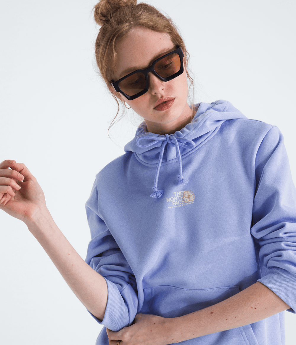 Women’s Floral Alpine Regular Hoodie Periwinkle Glow