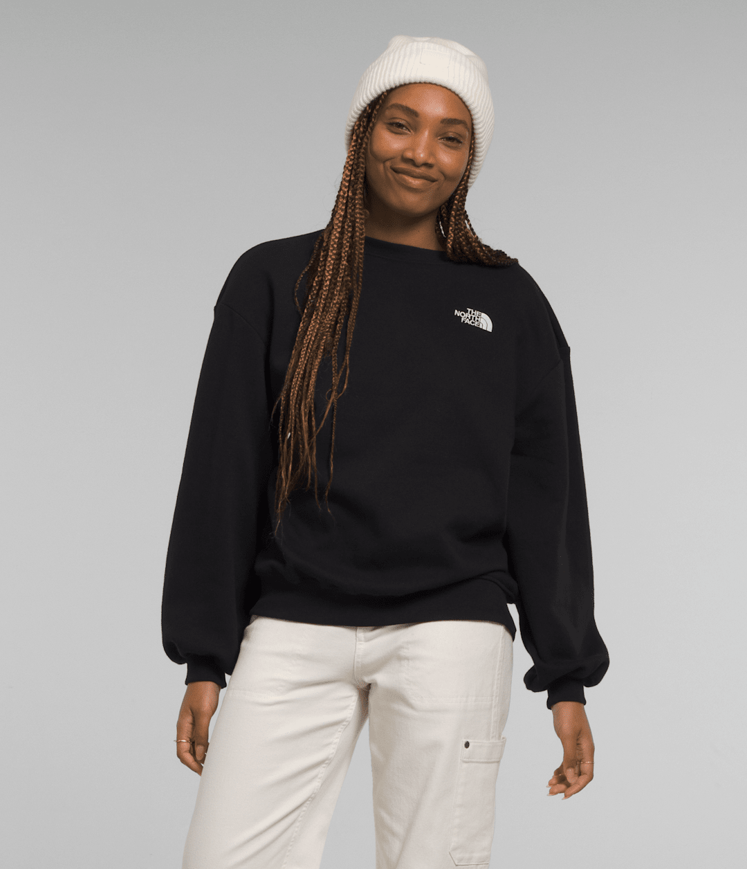 Women’s Evolution Oversized Crew TNF Black