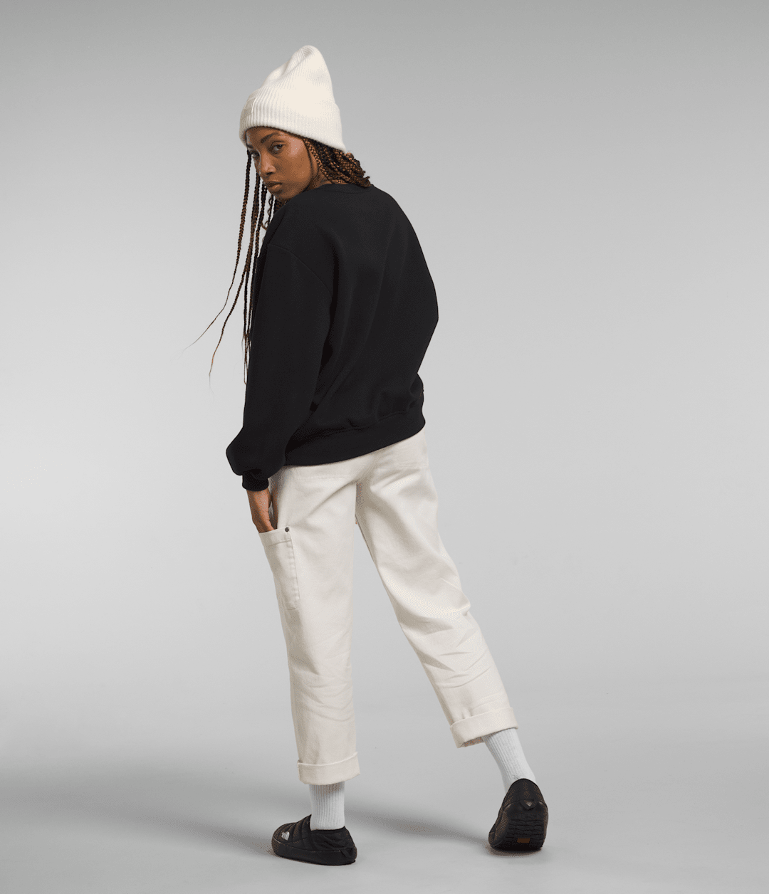 Women’s Evolution Oversized Crew TNF Black