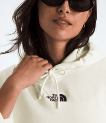 Women's Essential Cropped Hoodie White Dune