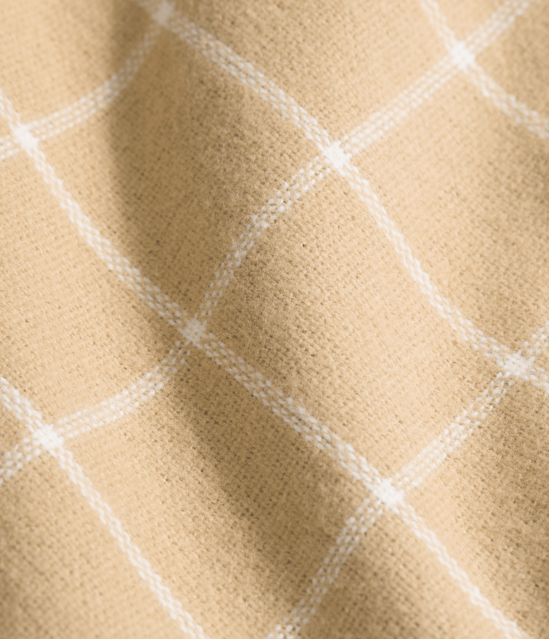 Women’s Valley Flannel Shirt—Plaid Khaki Stone Grid Large Plaid
