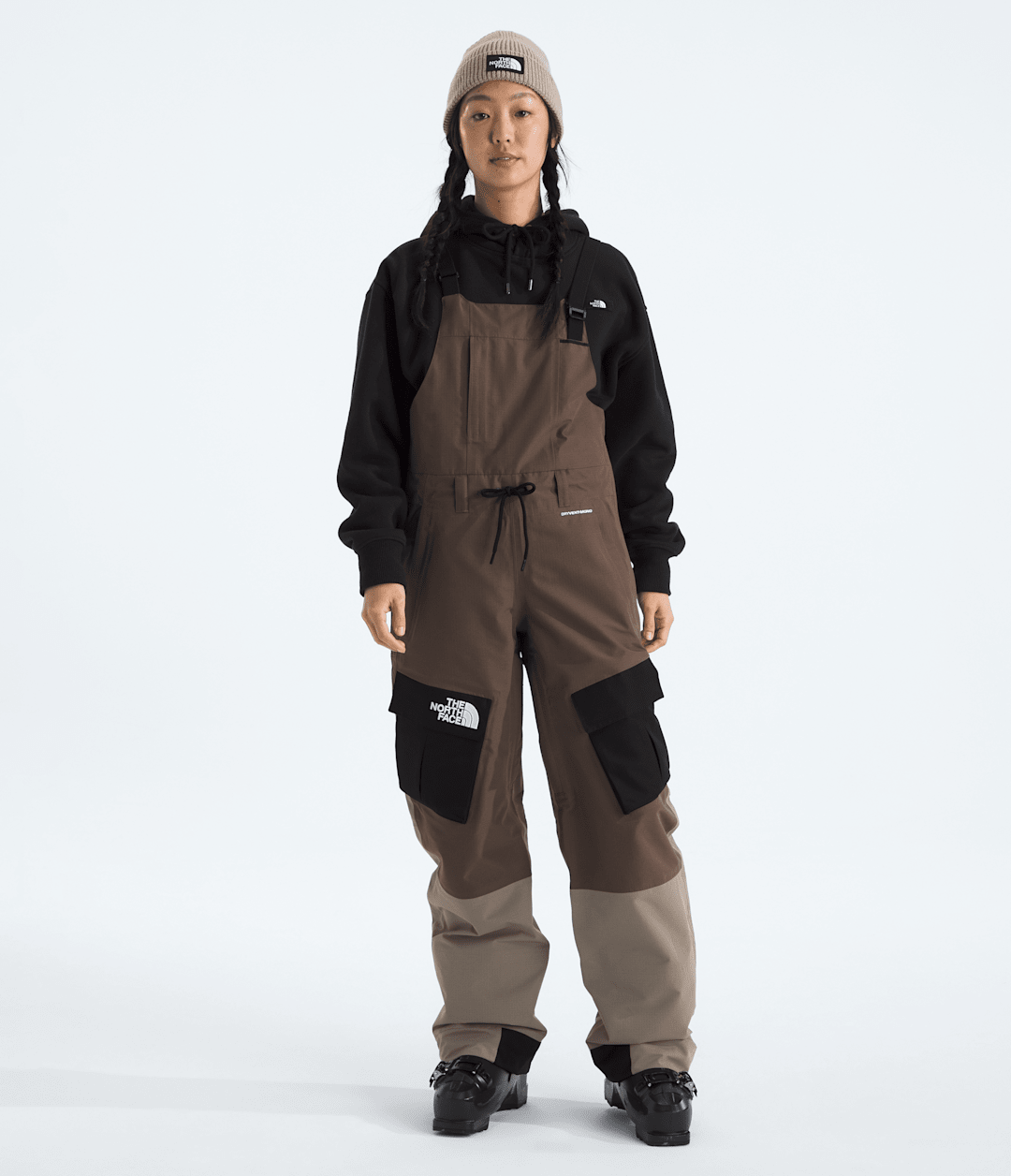Women’s Dragline Bibs TNF Black/Smokey Brown