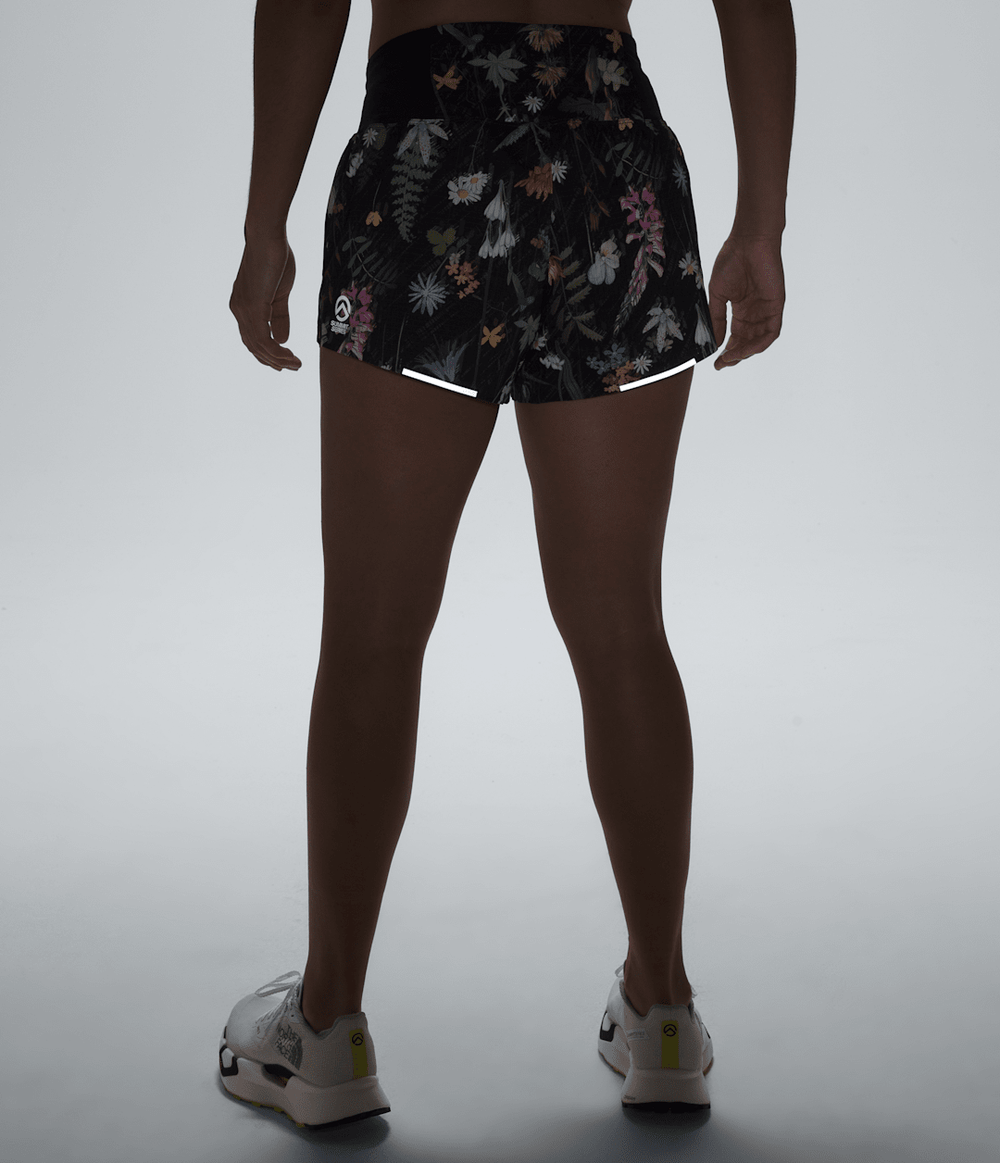 Women’s Summit Series Pacesetter 3'' Shorts—Print TNF Black/Alpine Floral Print
