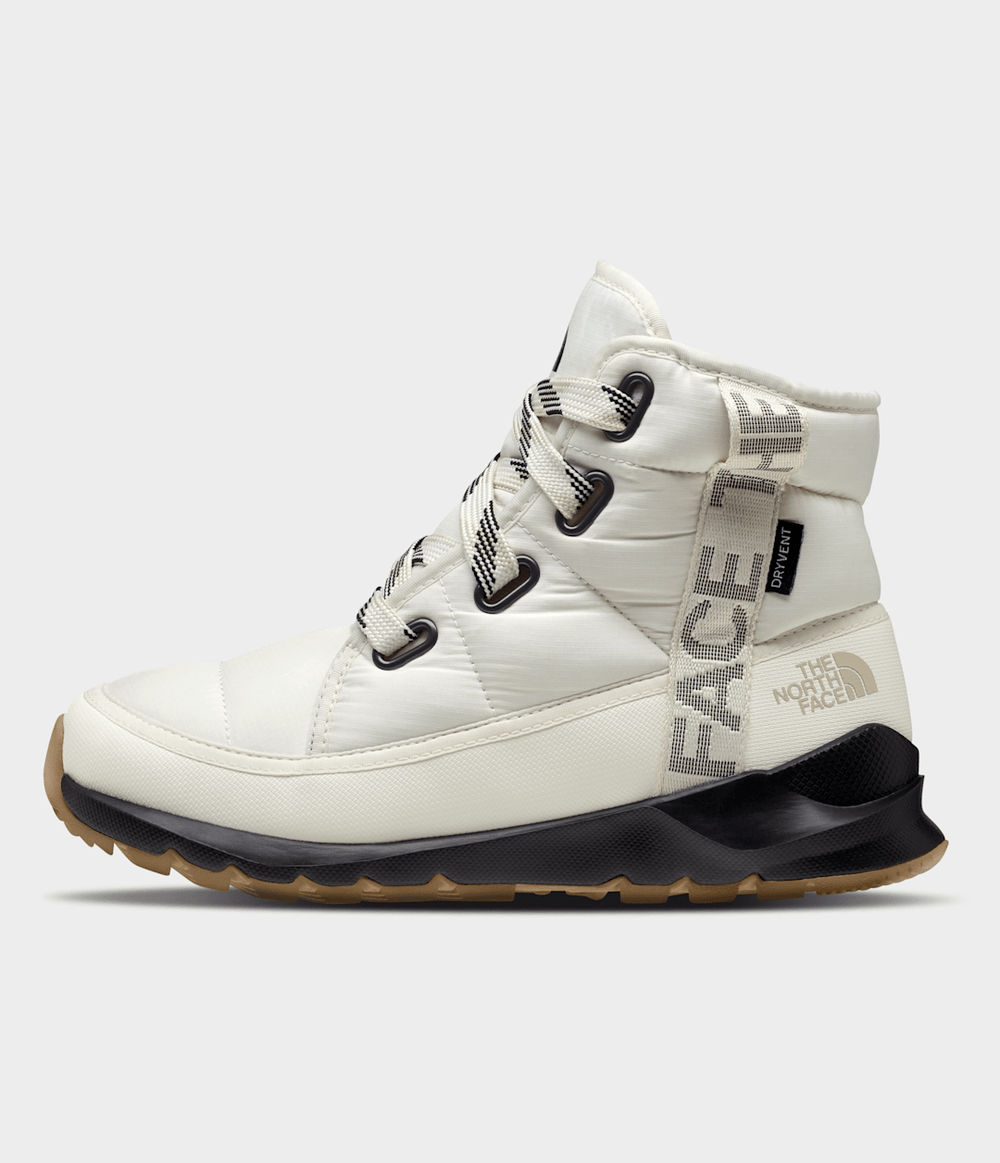 Women’s THERMOBALL™ Lace Up Luxe Waterproof Boots Gardenia White/TNF Black