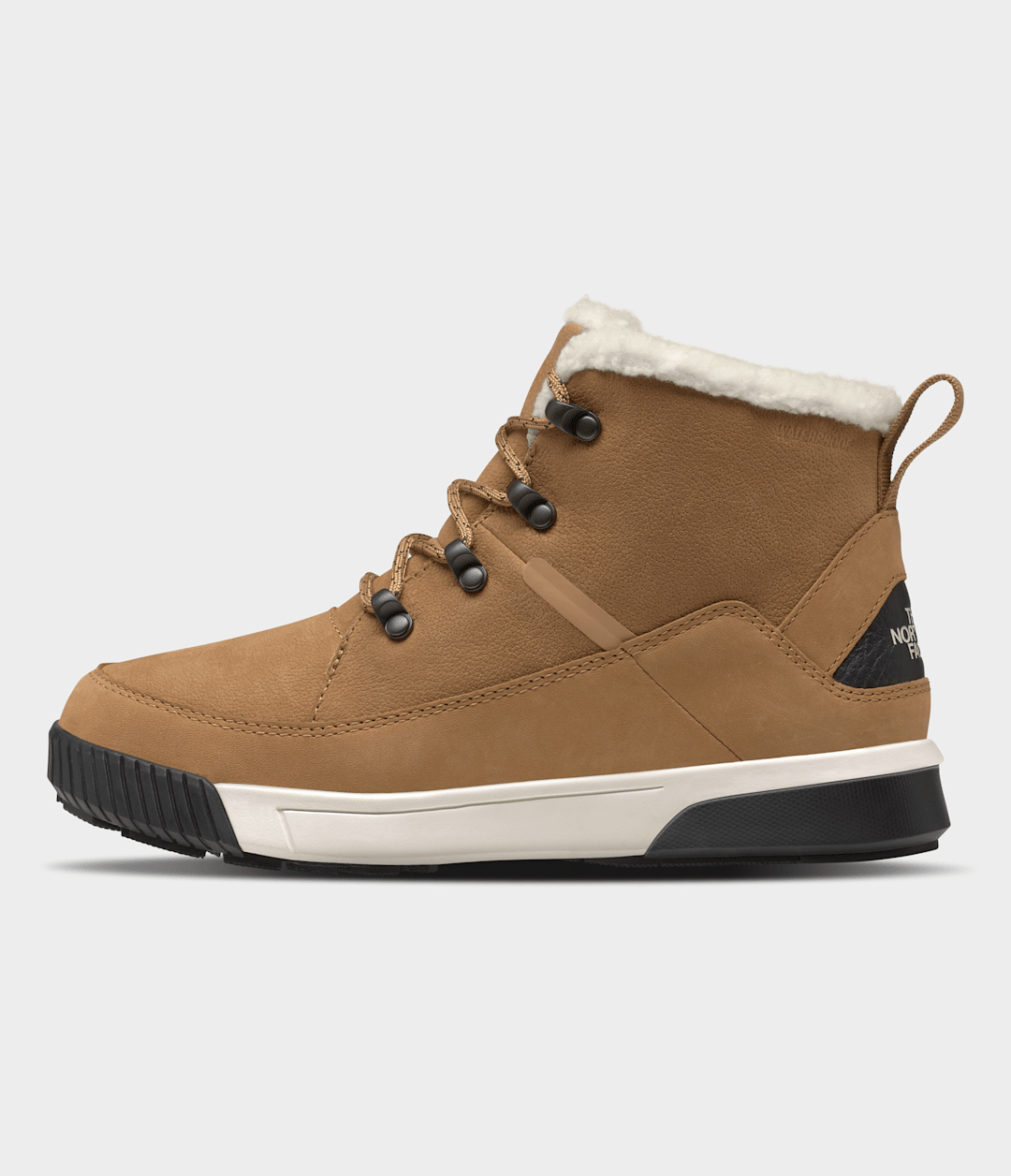 Women’s Sierra Mid Lace Waterproof Boots Almond Butter/TNF Black