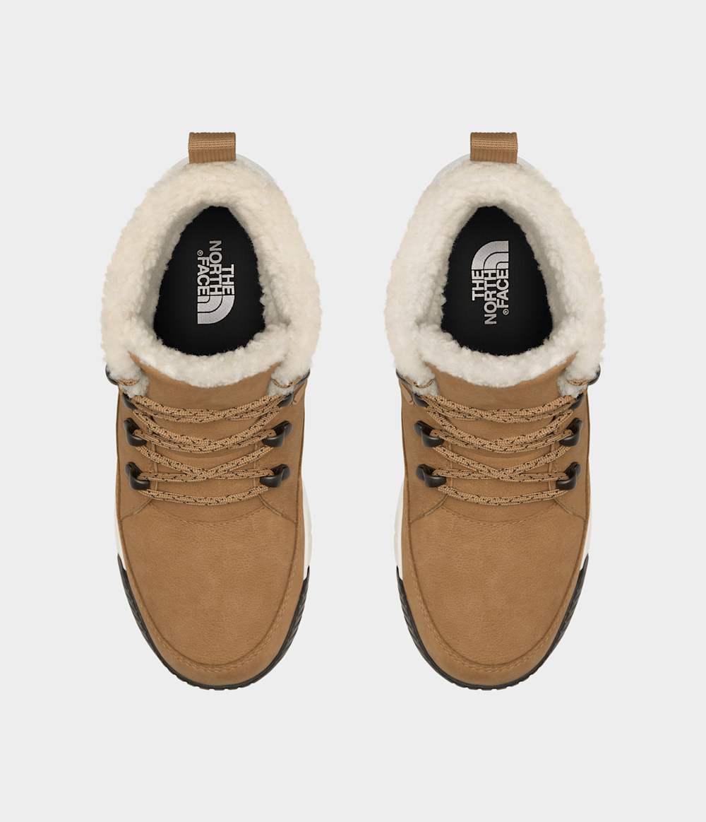 Women’s Sierra Mid Lace Waterproof Boots Almond Butter/TNF Black