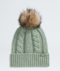 Women’s Oh Mega Fur Pom Beanie Slate Moss