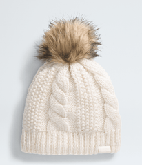 Women’s Oh Mega Fur Pom Lined Beanie White Dune