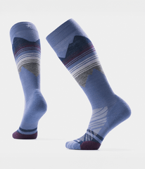 TNF X Smartwool Women's Ski Targeted Cushion Pattern OTC Socks NIGHTFALL BLUE