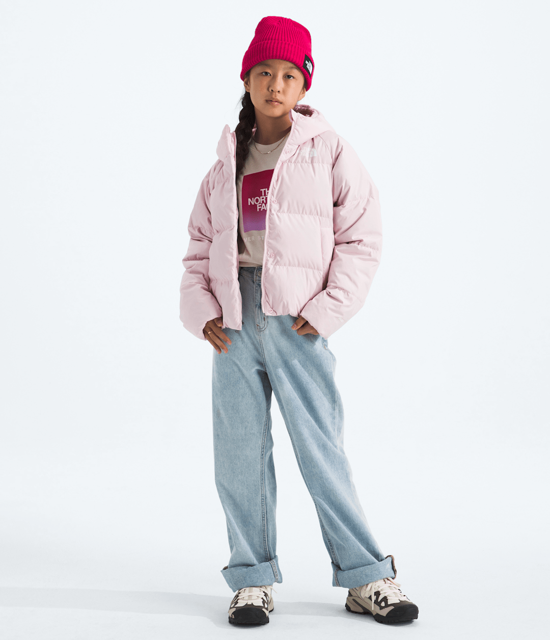 Girls’ North Down Hooded Jacket Pale Blossom