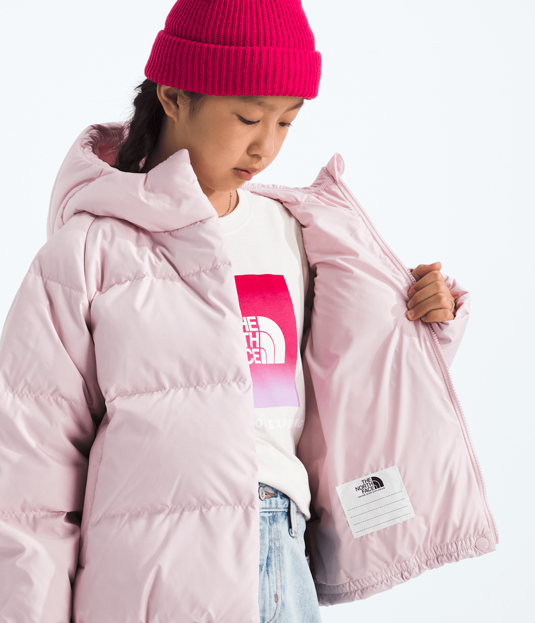 Girls’ North Down Hooded Jacket Pale Blossom