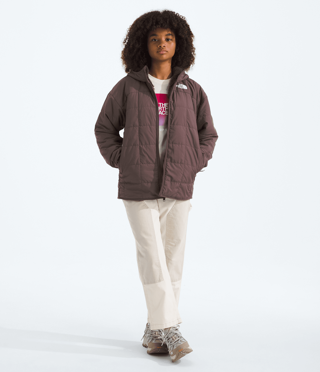 Girls’ Reversible Shasta Short Parka Tawny Quartz