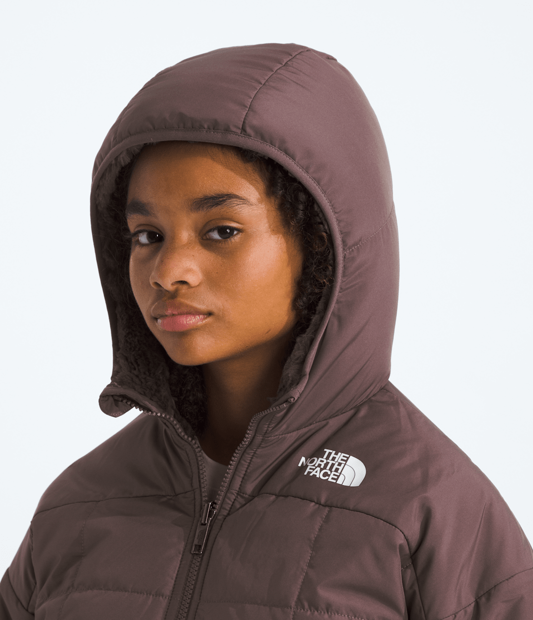 Girls’ Reversible Shasta Short Parka Tawny Quartz