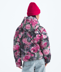 Girls’ North Down Hooded Jacket—Print Pale Blossom Frozen Floral Print
