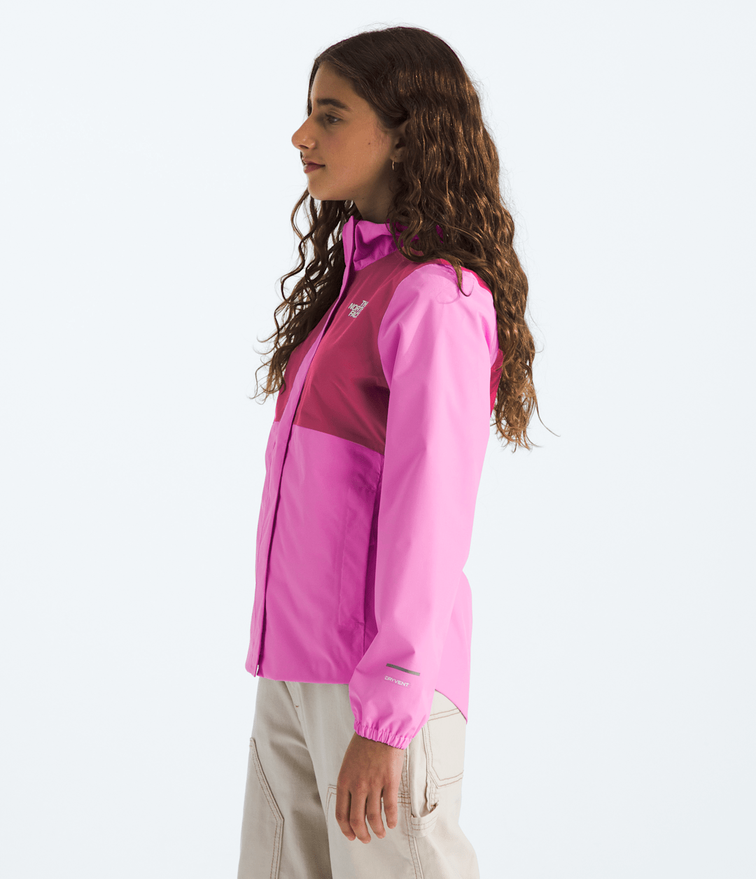 Girls’ Antora Rain Jacket Violet Crocus-Fuchsia Flash