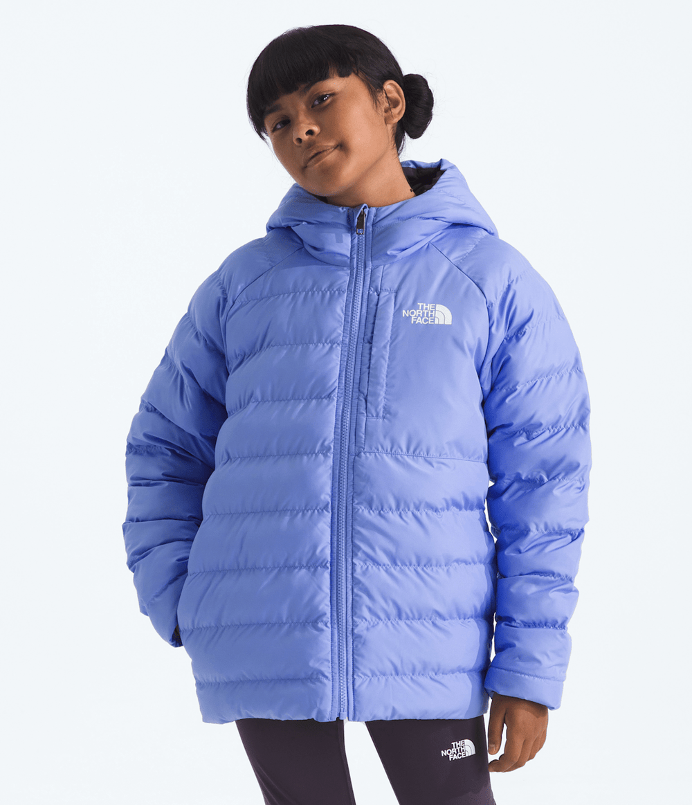Girls’ Reversible Perrito Hooded Jacket Periwinkle Glow/Endless Dusk
