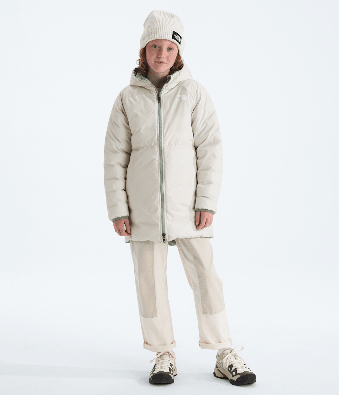 Girls’ Reversible Perrito Parka Slate Moss