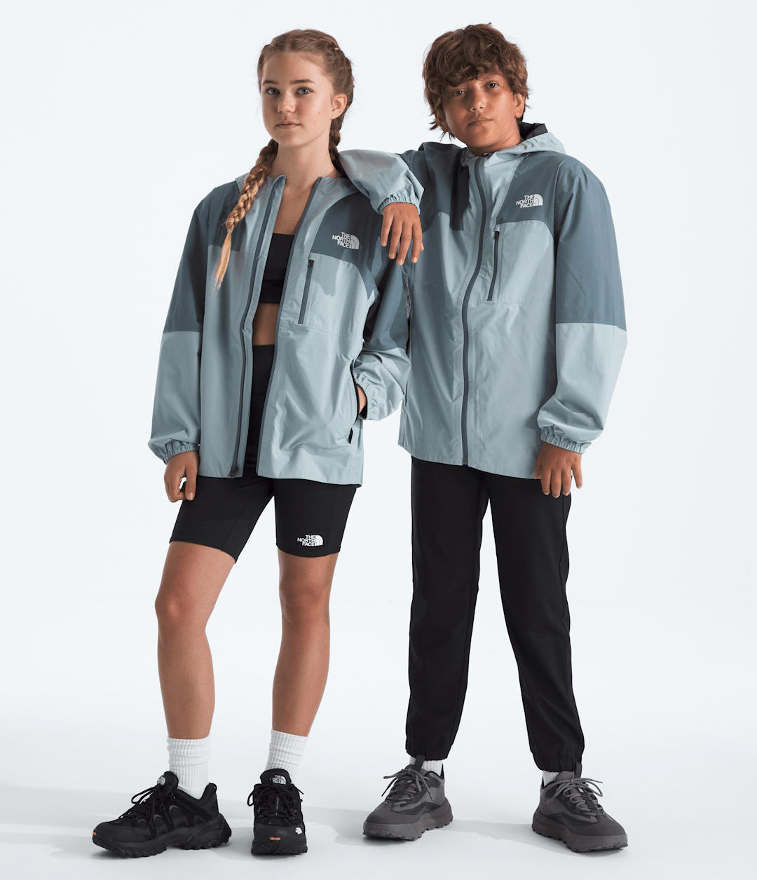 Boys’ & Girls’ Hike Packable Shell Frost Grey-Granite Grey
