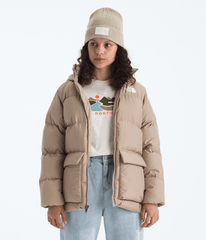 Boys’ & Girls’ North Down Fleece-Lined Short Parka Mushroom Grey