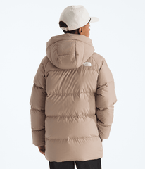 Boys’ & Girls’ North Down Fleece-Lined Short Parka Mushroom Grey