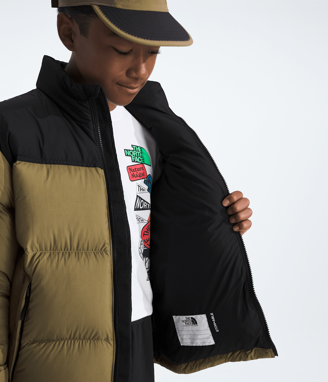 Boys’ & Girls’ 1996 Retro Nuptse Jacket Cedar