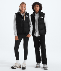 Boys’ & Girls’ 1996 Retro Nuptse Vest TNF Black/TNF Black/Recycled down