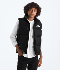Boys’ & Girls’ 1996 Retro Nuptse Vest TNF Black/TNF Black/Recycled down