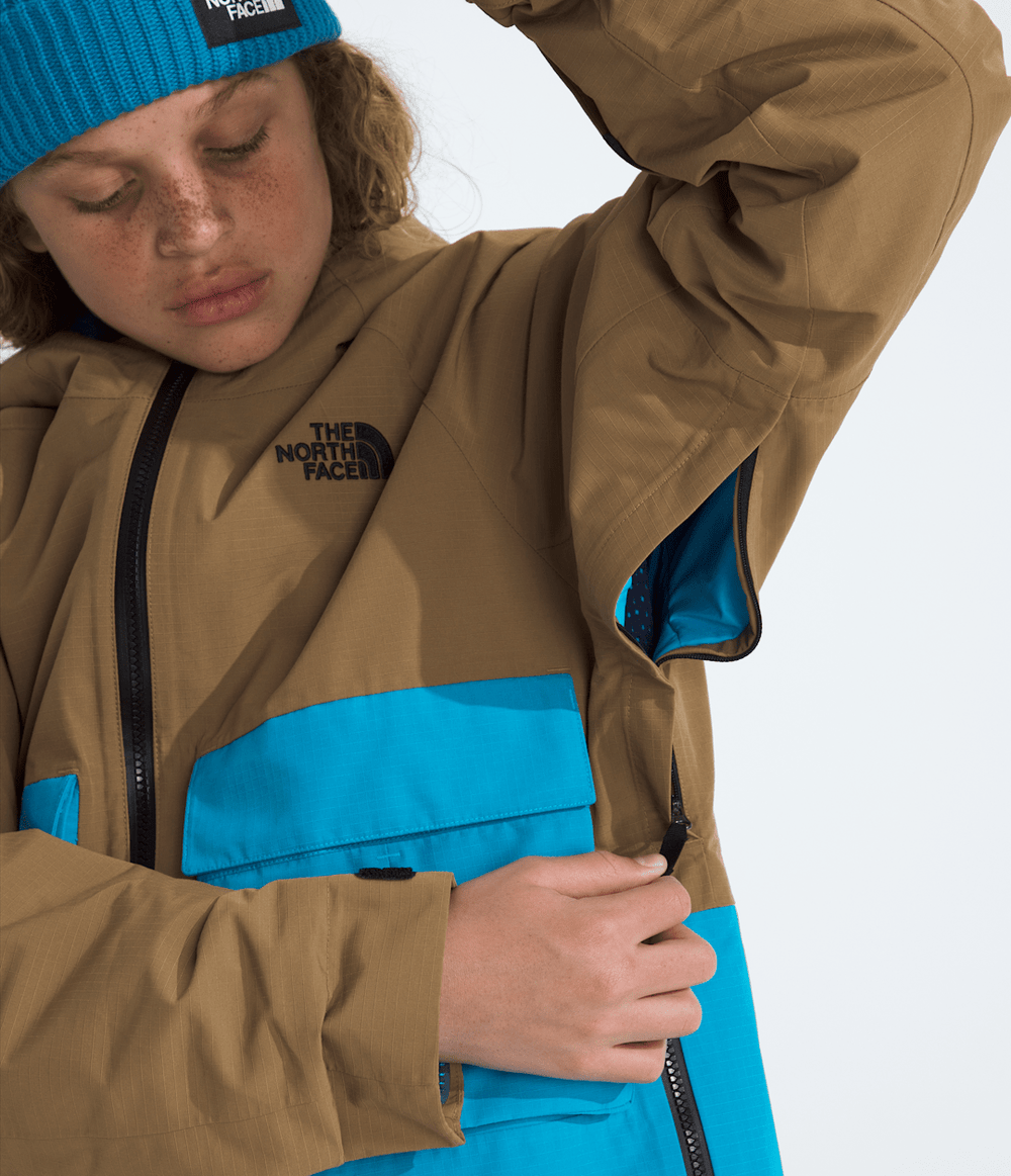 Boys’ & Girls’ Dragline Jacket Utility Brown/Meridian Blue