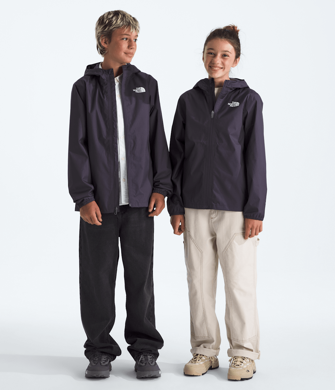 Boys’ & Girls’ Zipline Rain Jacket Endless Dusk