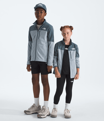 Boys’ & Girls’ Hike Mid Layer Full-Zip Frost Grey-Granite Grey