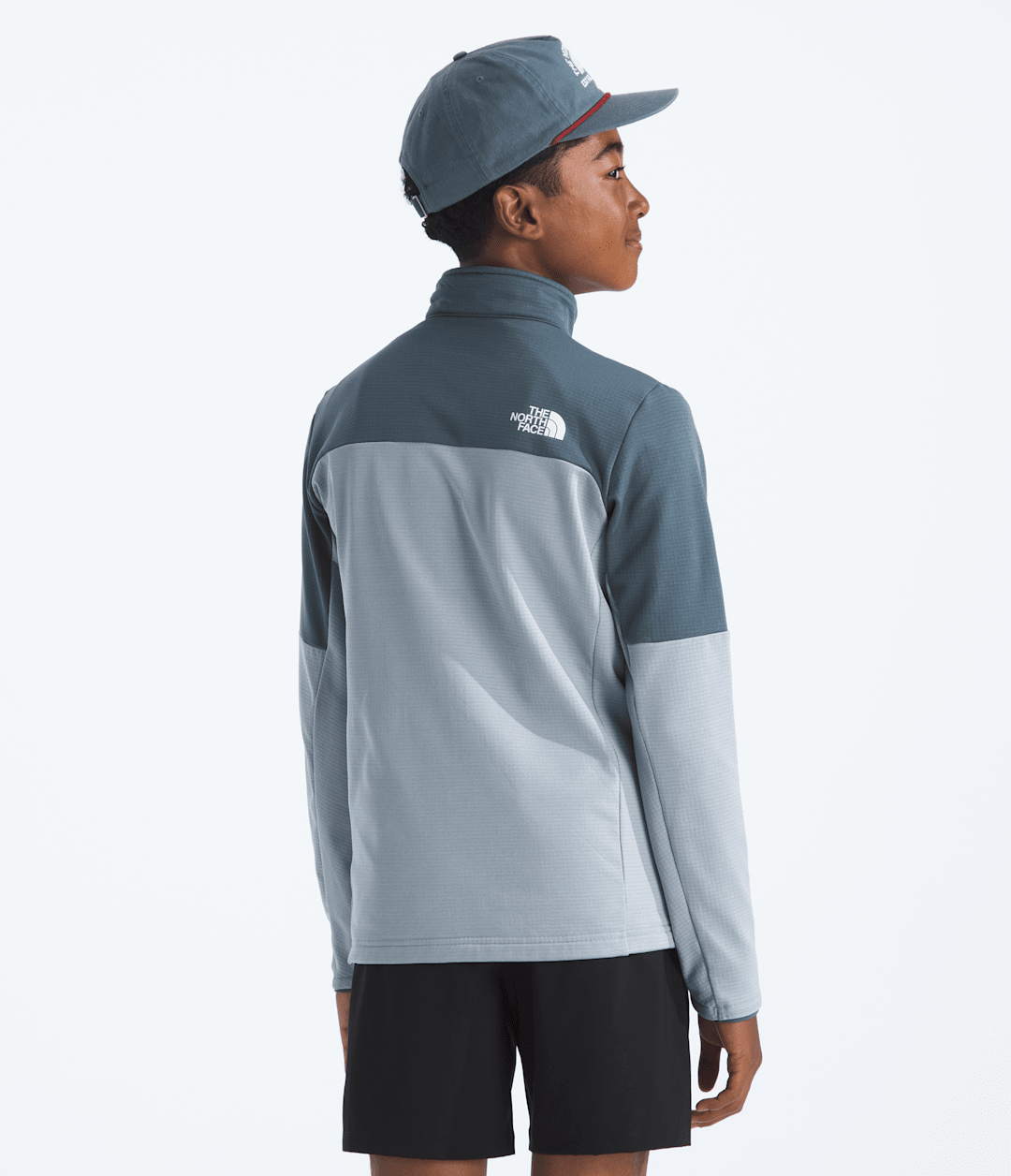 Boys’ & Girls’ Hike Mid Layer Full-Zip Frost Grey-Granite Grey