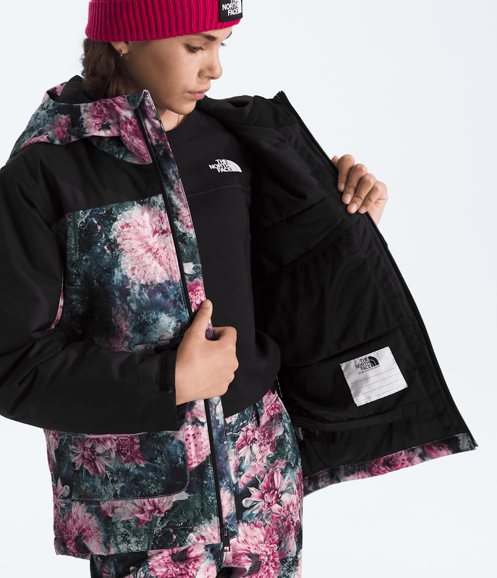 Girls’ Freedom Insulated Jacket—Print Pale Blossom Frozen Floral Print
