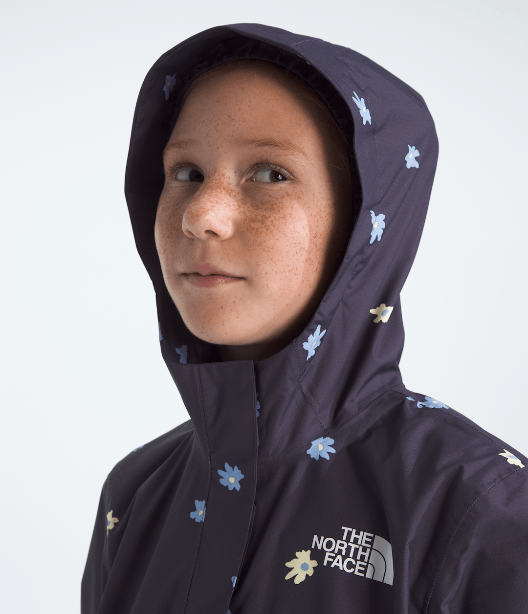 Girls’ Antora Rain Jacket—Print Endless Dusk Simple Flower