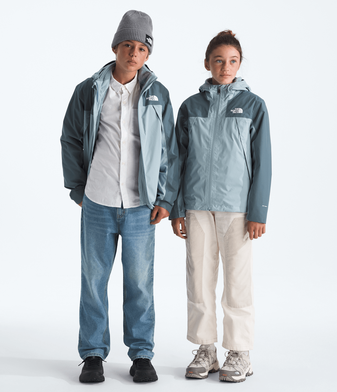 Boys’ & Girls’ Antora Triclimate™ Frost Grey-Granite Grey