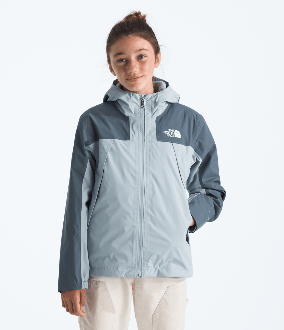 Boys’ & Girls’ Antora Triclimate™ Frost Grey-Granite Grey