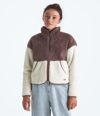 Girls’ Cabin Fleece Full-Zip Jacket Tawny Quartz/White Dune