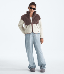 Girls’ Cabin Fleece Full-Zip Jacket Tawny Quartz/White Dune