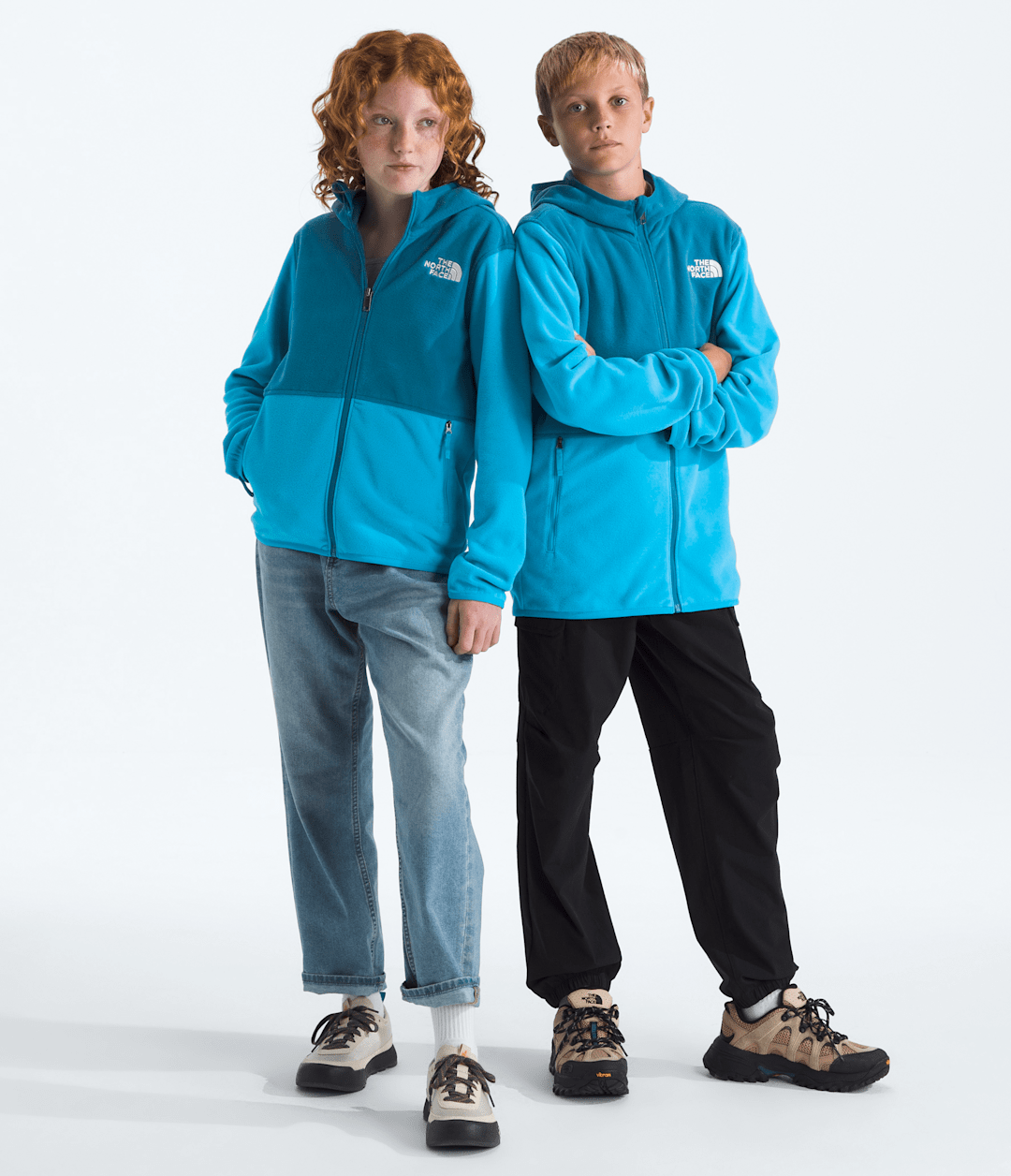 Boys’ & Girls’ Glacier Full-Zip Hoodie Meridian Blue/Dusk Blue