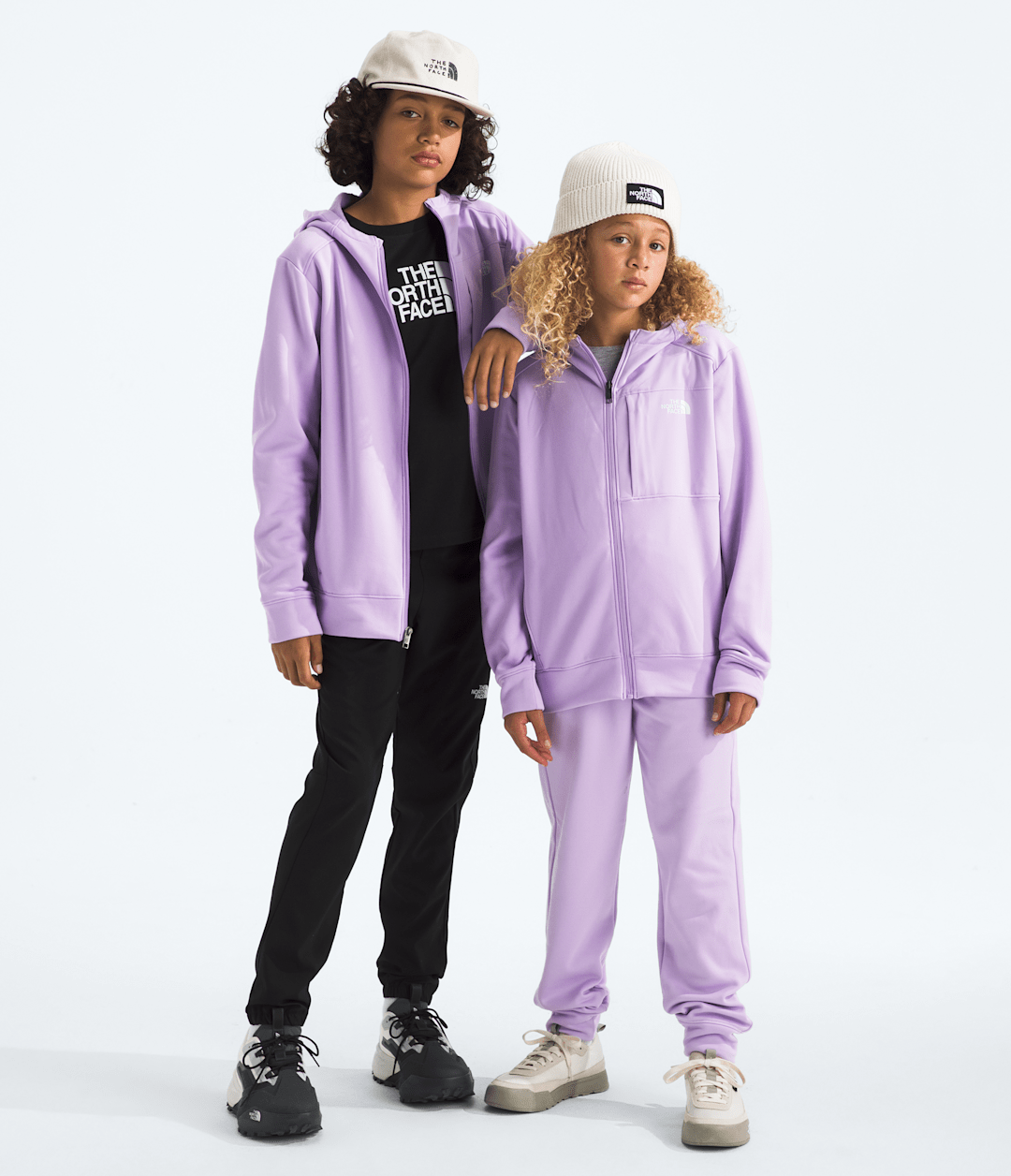 Boys’ & Girls’ TNF™ Performance Fleece Full-Zip Hooded Jacket Lite Lilac