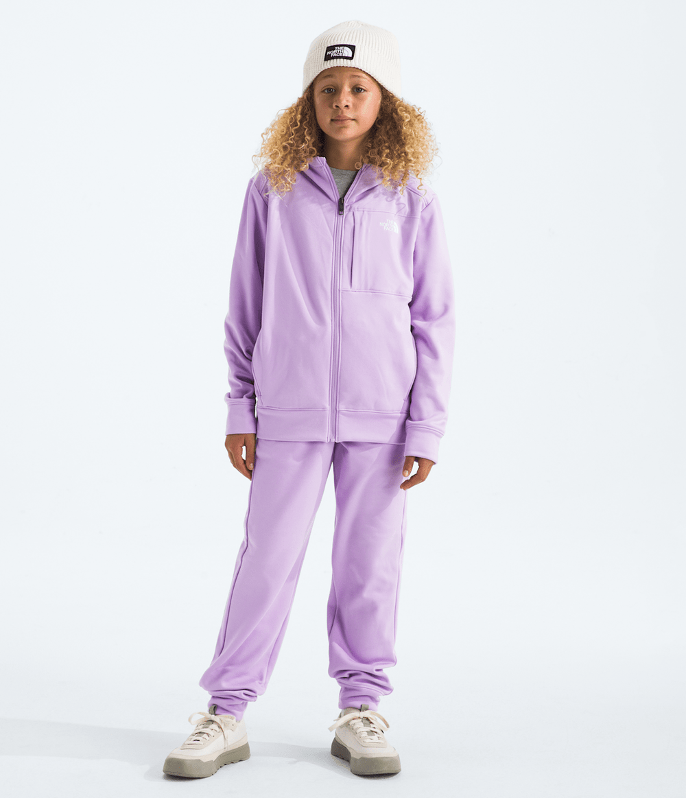 Boys’ & Girls’ TNF™ Performance Fleece Full-Zip Hooded Jacket Lite Lilac