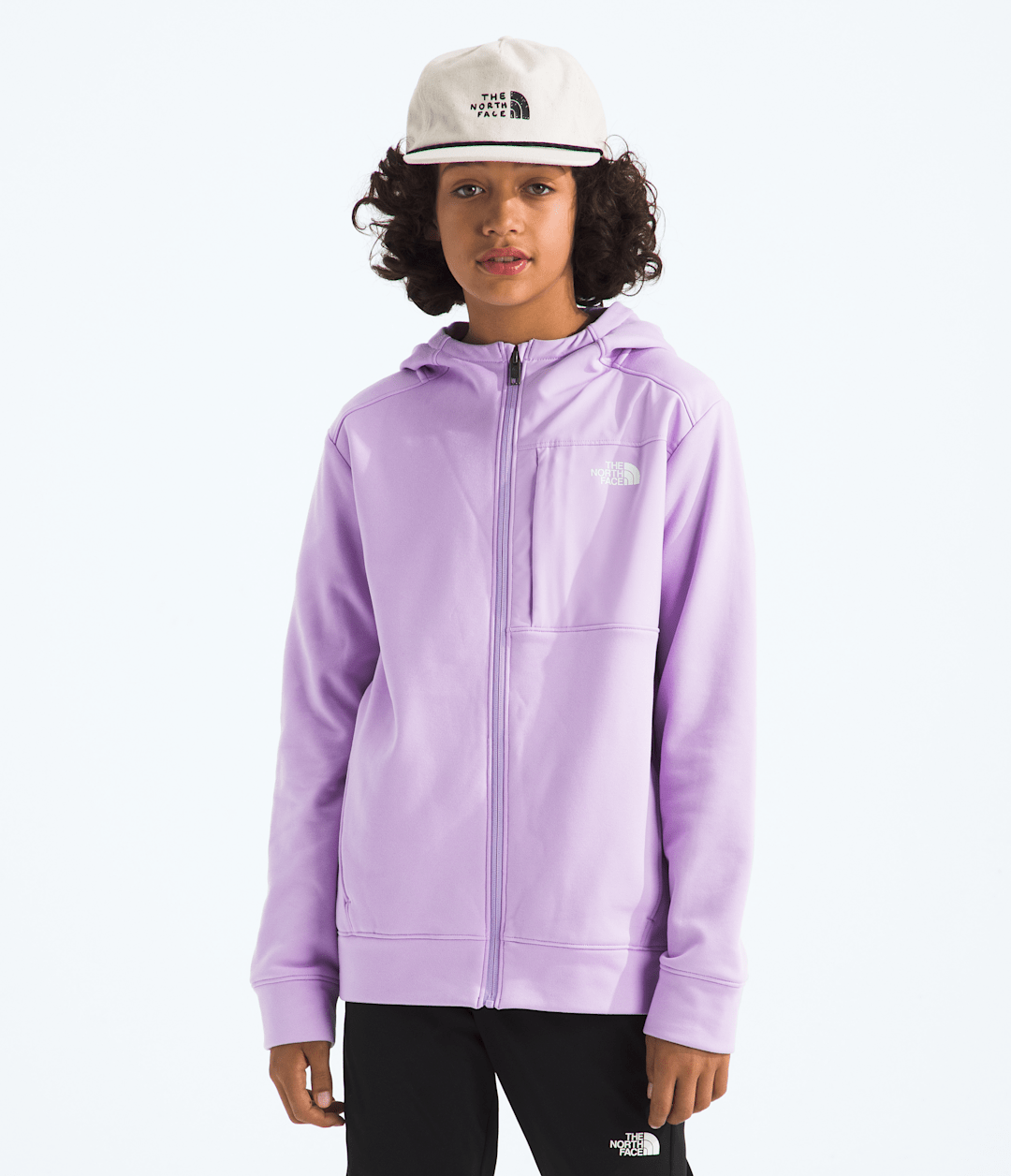 Boys’ & Girls’ TNF™ Performance Fleece Full-Zip Hooded Jacket Lite Lilac