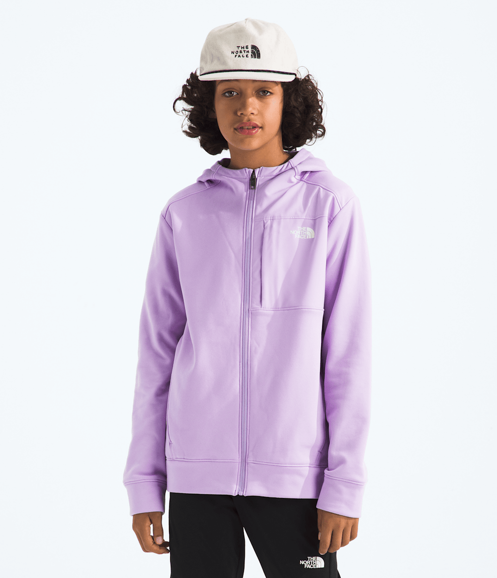 Boys’ & Girls’ TNF™ Performance Fleece Full-Zip Hooded Jacket Lite Lilac