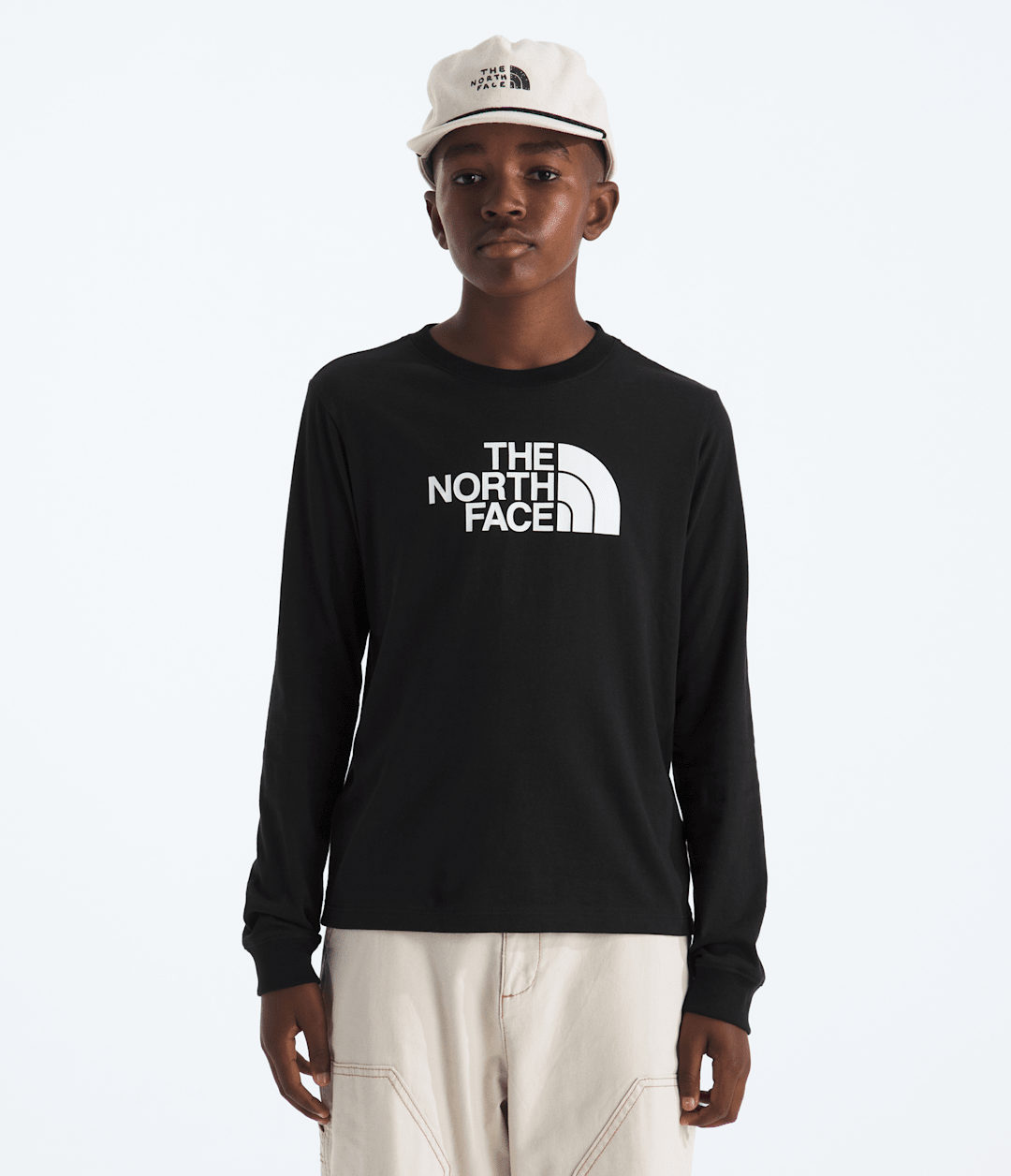 Boys’ & Girls’ Evolution Half Dome Long-Sleeve Tee TNF Black
