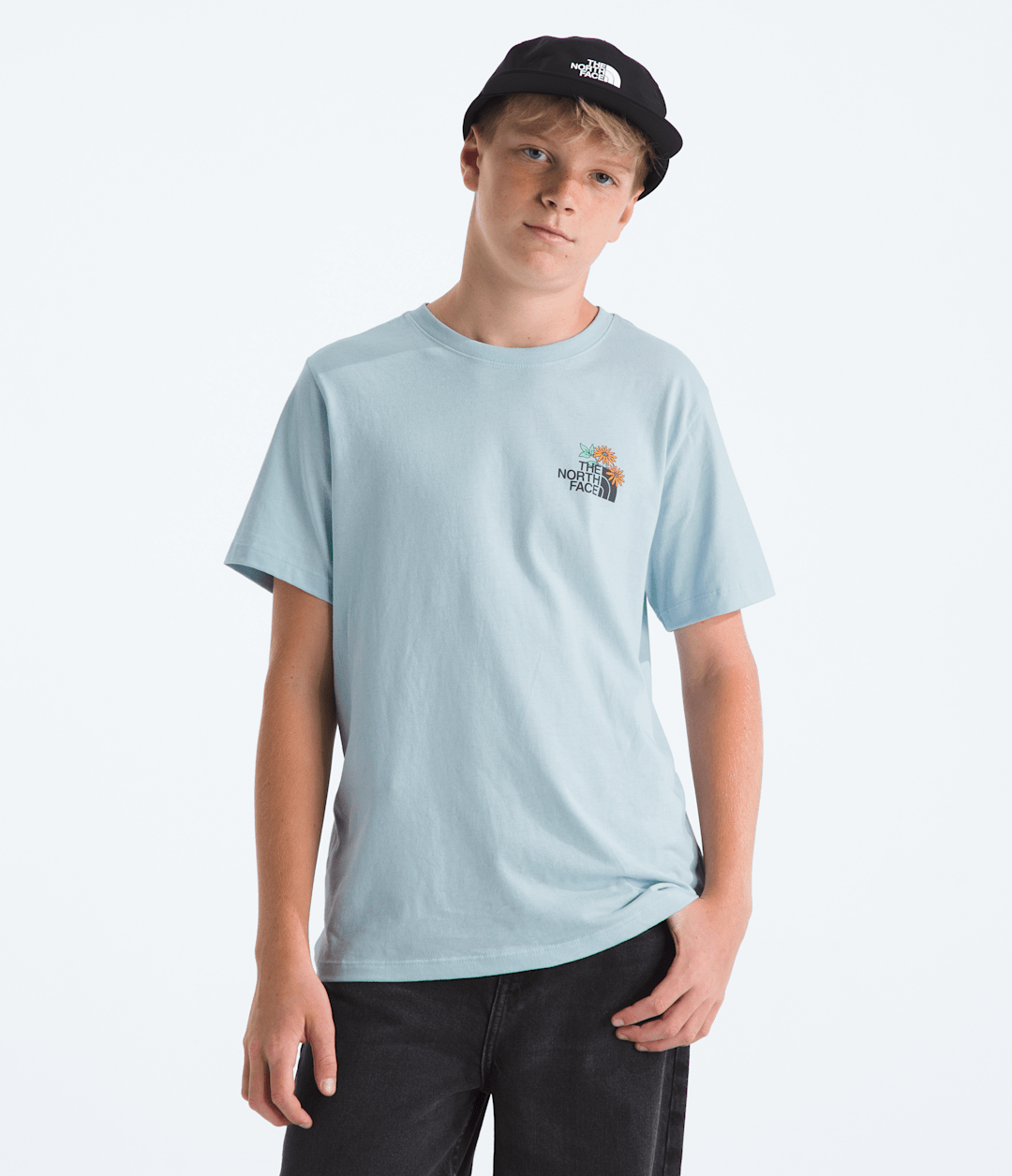 Boys’ & Girls’ Evolution Flora Short-Sleeve Tee—Graphic Polar Haze