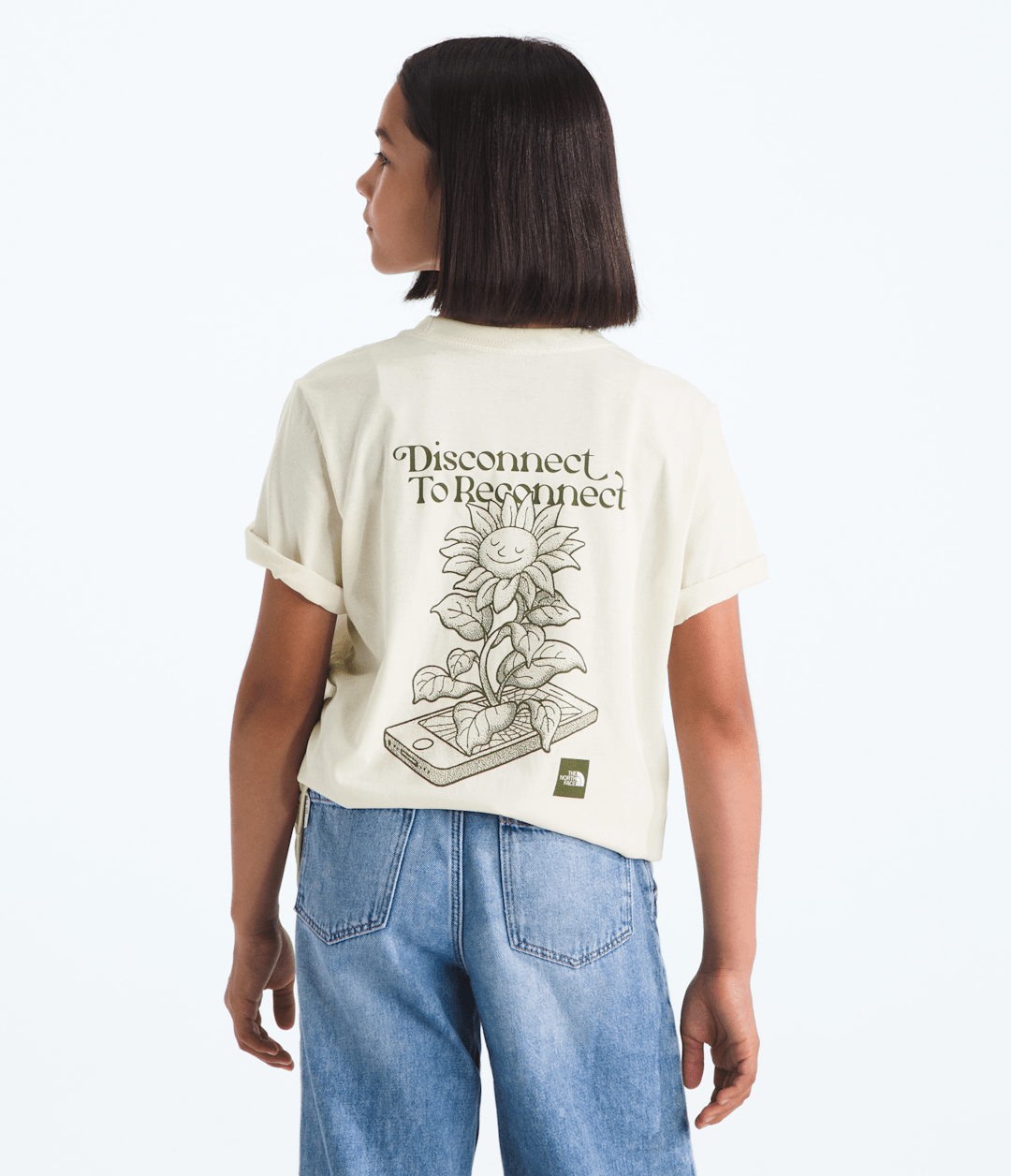Boys’ & Girls’ Evolution Disconnect Short-Sleeve Tee—Graphic White Dune