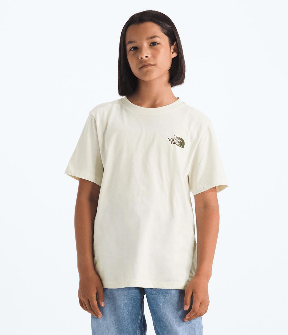 Boys’ & Girls’ Evolution Disconnect Short-Sleeve Tee—Graphic White Dune