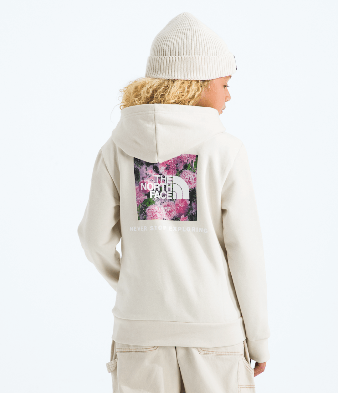 Boys’ & Girls’ Evolution Box NSE Pullover Hoodie—Graphic White Dune