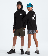Boys’ & Girls’ Adventure Long-Sleeve Hoodie—Graphic TNF Black