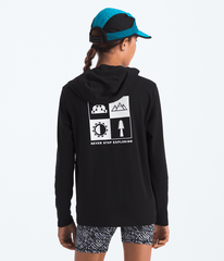 Boys’ & Girls’ Adventure Long-Sleeve Hoodie—Graphic TNF Black
